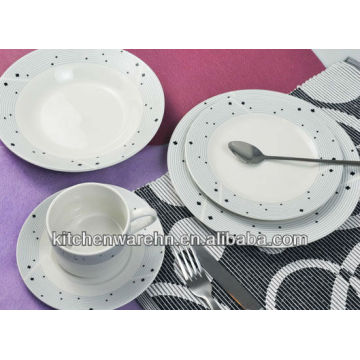 Haonai 210501 ceramic decal dinner set